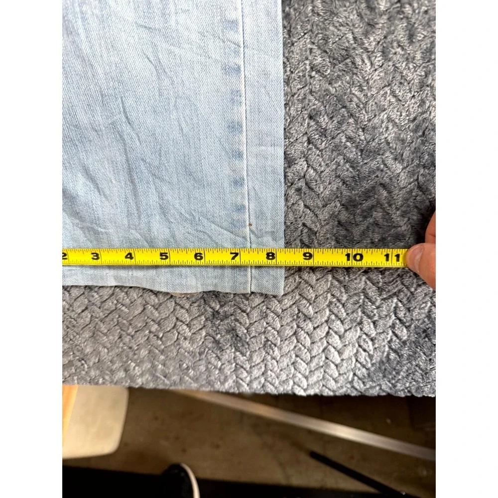 Vintage Levi's 752 Jeans Mens‎ 34x32 Blue Denim Straight Leg Stretch Distressed
